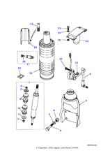 STC2830 - Land Rover Damper assembly front