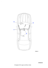 C2S42837 - Jaguar Air conditioning harness