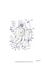 BTR7395LNF - Land Rover Squab-large split rear seat