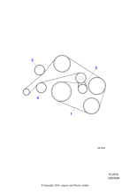 XR823687 - Jaguar Drive belt tensioner