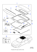 C2D16895 - Jaguar Roof harness