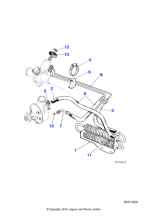 C43719 - Jaguar Power steering oil cooler