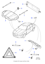 C2Z17829 - Jaguar Bonnet insulation