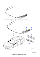 C2D14924 - Jaguar Facia & front door veneer panel kit