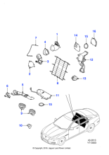 C2D29888 - Jaguar Heated cooled seat fan housing