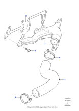 LR004460 - Land Rover Hose - Water