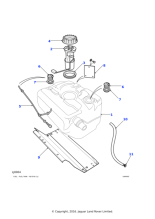 ESR2756 - Land Rover Heatshield-exhaust system fuel tank