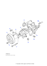 QVB101240 - Land Rover Pump assembly power assisted steering