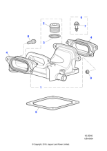 AJ810519 - Jaguar Supercharger outlet elbow