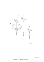 C2S46696 - Jaguar Mounting plate bolt