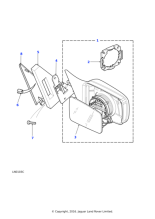 CRB501400PMA - Land Rover Mirror assembly-electric control exterior
