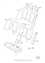 T2H22126YPL - Jaguar Headrest
