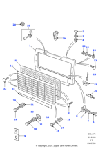 ALR8765PUC - Land Rover Grille-radiator painted