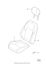 T2H48440SBK - Jaguar Headrest
