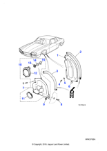 BCC4048 - Jaguar Headlamp bulb access panel