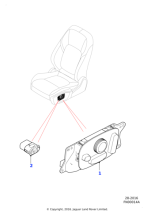 T2H40084 - Jaguar Seat adjustment switch