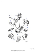 C2C30687 - Jaguar Remote ctrl sys-Transponder(Blank)