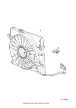 C2Z16969 - Jaguar Fan and cowl