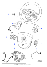 C2P16863AMS - Jaguar Airbag module