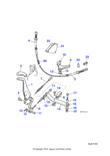 CAC8712 - Jaguar Handbrake cable equaliser