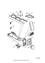 XR816765AGN - Jaguar Gear lever gaiter