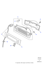 XFK100290 - Land Rover Cover-high mounted stop lamp integral