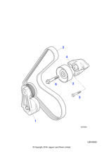 C2C37057 - Jaguar Drive belt tensioner
