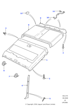 EDB501670LUH - Land Rover Headlining-roof trim