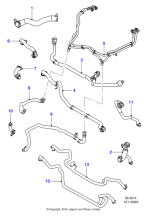 C2D6007 - Jaguar Water hose