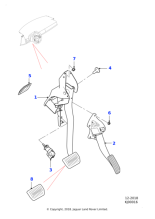 J9C7922 - Jaguar Brake pedal