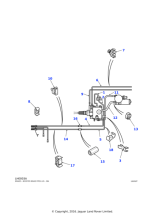 ANR2257 - Land Rover Hose-antilock brakes-low pressure