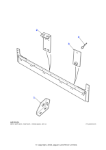 345100 - Land Rover Gusset-seat belt reinforcement