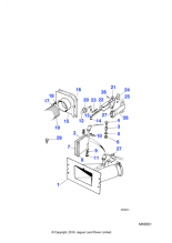 BD39655 - Jaguar Air duct flap