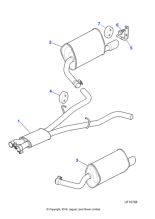 XR845969 - Jaguar Exhaust silencer