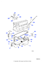 C19590 - Jaguar Sump gasket