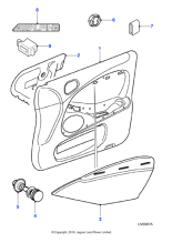 XR819630 - Jaguar Push in fastener