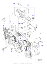 C2D45642 - Jaguar Drive belt tensioner