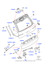 LR036395 - Land Rover Tailgate Less Hinges