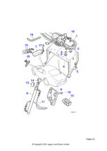 HJB8254AA - Jaguar Hood lift cylinder