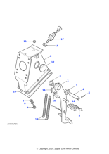 LR010403 - Land Rover Pedal box