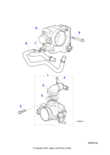 AJ89114 - Jaguar Throttle body hose