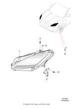 J9C20697 - Jaguar Headlamp