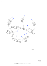 NJB6760AC - Jaguar Intermediate exhaust silencer