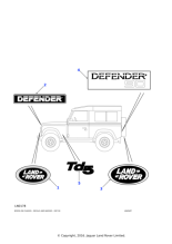 DAF105360LYV - Land Rover Badge-Td5