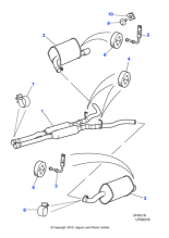 XR818798 - Jaguar Exhaust silencer