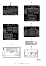 C2Z2209 - Jaguar Tire placard/label