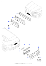 T4A6106 - Jaguar Number plate plinth