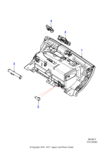 C2D15242NUG - Jaguar Glovebox door and stowage bin