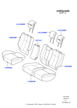 LR029406 - Land Rover Cover - Seat Back