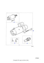 DBC6924E - Jaguar Starter motor